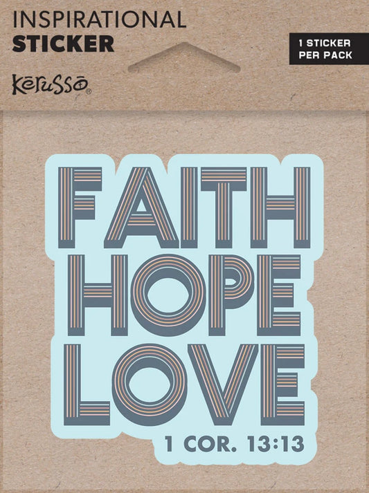 Faith Hope and Love Retro