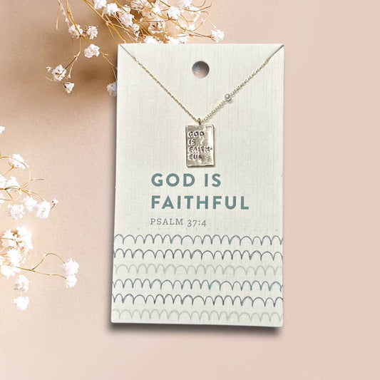 God is Faithful Necklace