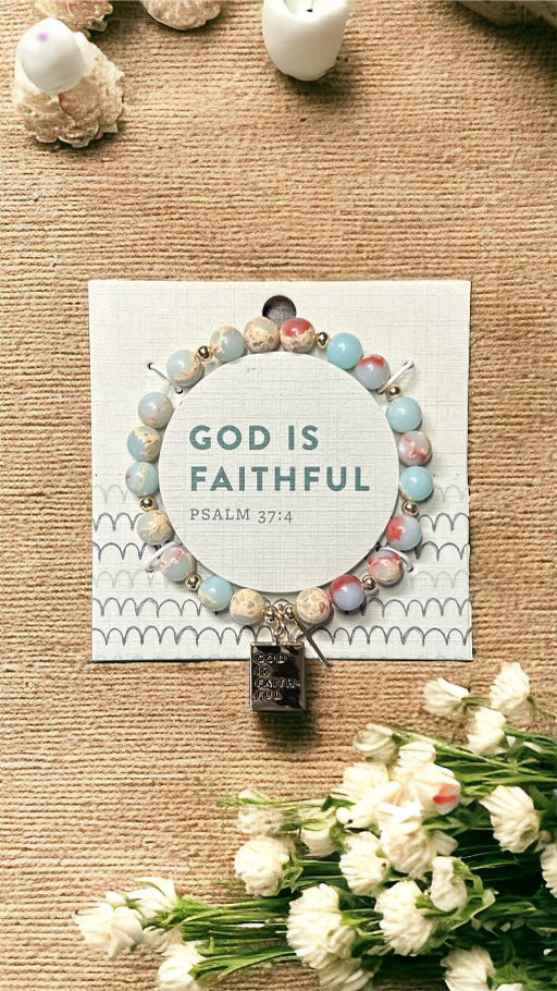 God is Faithful bracelet